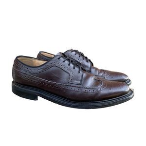 Vintage SEARS Men's 12 D Sears Oxford Oxblood Leather dress shoes Wingtip